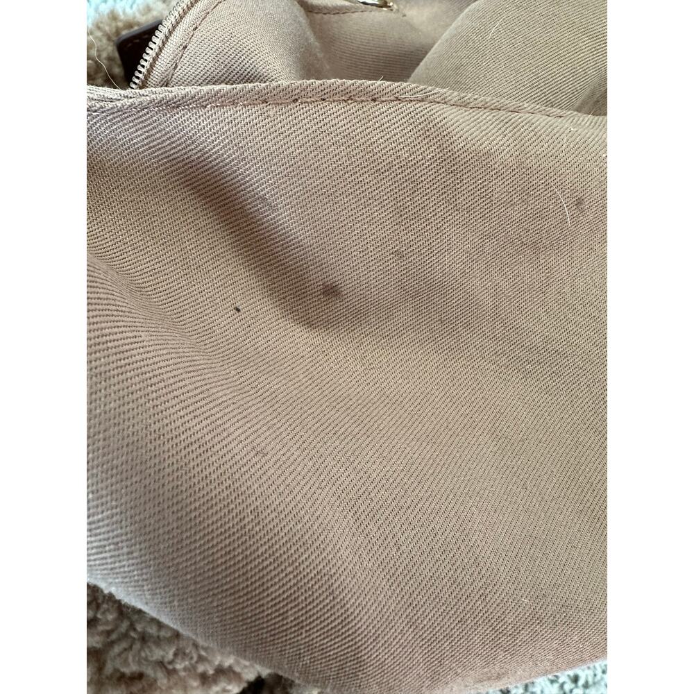 Laundry by Shelli Segal Teddy Sherpa Tote Bag Brown Crossbody Cozy Plush - Picture 5 of 6